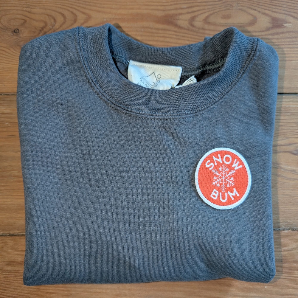 Gray Snow Bum  Cozy Sweatshirt